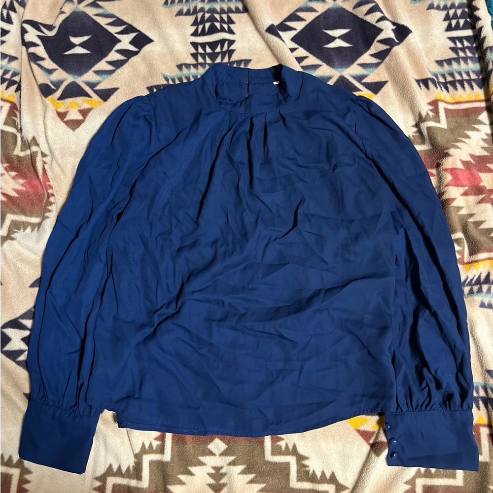 Dark blue blouse